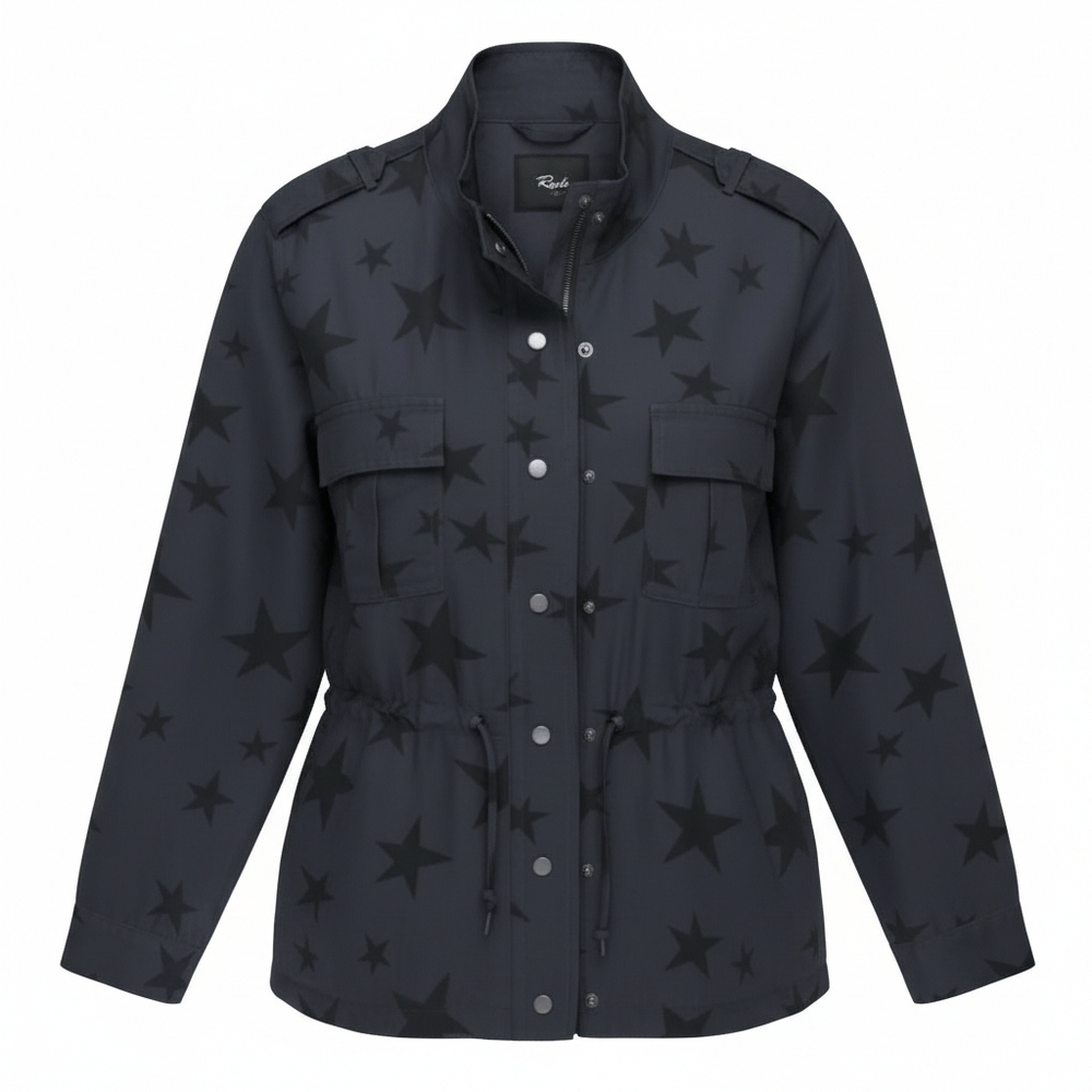 Rails Trey Star Print Utility Jacket XS